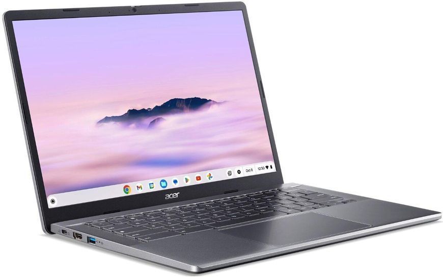 Ноутбук Acer Chromebook Plus 514 CB514-3H (NX.KP4EP.004), R5-7520C / 14&Prime; / RAM 8 ГБ / SSD 512 ГБ / Chrome OS / Сірий