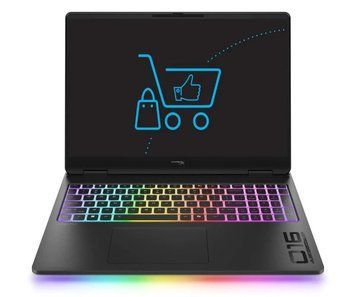 Ноутбук HyperX OMEN MAX 16 (DP6U8EA), AMD Ryzen AI 7 450 / 16" / 240 Гц / RAM 32 ГБ DDR5 / SSD 512 ГБ / AMD Radeon 860M + RTX 5070 Ti / Без ОС / Чорний