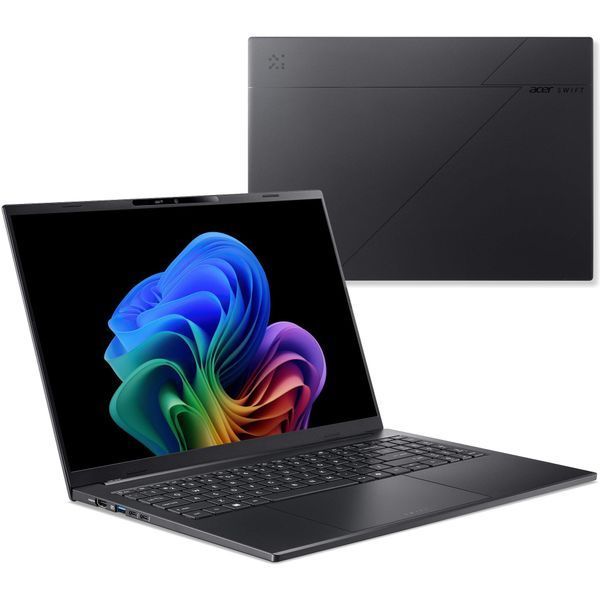 Ноутбук Acer Swift Go 16 AI (KT.0030B.003), Intel Core Ultra 9 288V / 16" / OLED / 120 Гц / RAM 32 ГБ LPDDR5X / SSD 1 ТБ / Intel Arc 140V / Windows 11 Home / Чорний