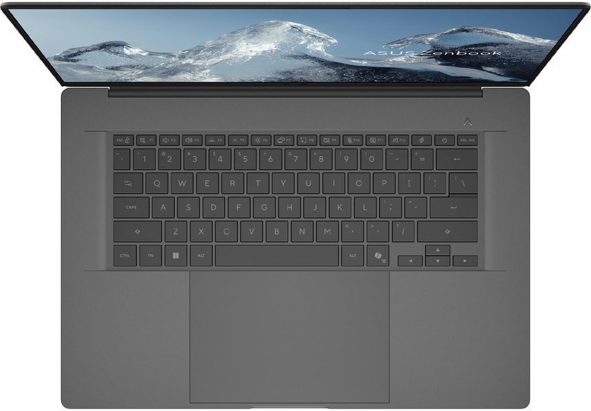 Ноутбук ASUS Zenbook A16 (UX3607QA-SH043W), Qualcomm Snapdragon X X1-26-100 / 16" / OLED / RAM 16 ГБ LPDDR5X / SSD 512 ГБ / Qualcomm Adreno / Windows 11 Home / Сірий