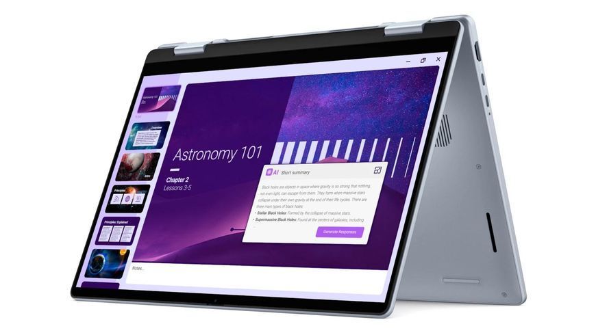 Ноутбук Dell 14 Plus 2-в-1 (DB04250_LNL_201_HOM), Intel Core Ultra 7 256V / 14'' / RAM 16 ГБ LPDDR5X / SSD 1 ТБ / Intel Arc Graphics 140V / Windows 11 Home / Блакитний