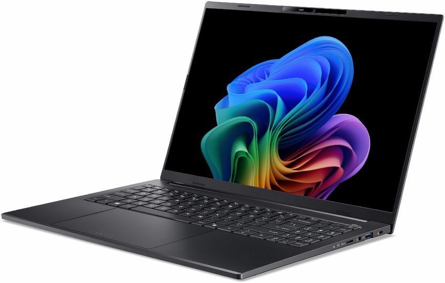 Ноутбук Acer Swift Go 16 AI (KT.0030B.003), Intel Core Ultra 9 288V / 16" / OLED / 120 Гц / RAM 32 ГБ LPDDR5X / SSD 1 ТБ / Intel Arc 140V / Windows 11 Home / Чорний