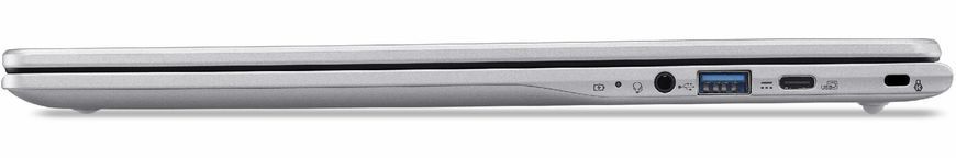 Ноутбук Acer Chromebook 315 (NX.JUVEP.001), Intel N150 / 15.6&Prime; / RAM 8 ГБ LPDDR5x / SSD 128 ГБ / Intel UHD Graphics / Chrome ОС / Сріблястий