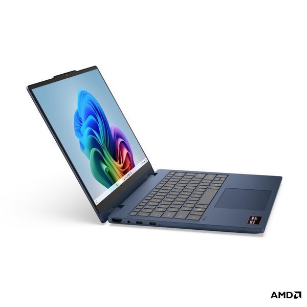 Ноутбук Lenovo IdeaPad 5 2-в-1(83UJ0030RM), AMD Ryzen 7 250 / 15.3" / Touch / RAM 16 ГБ DDR5 / SSD 1 ТБ / AMD Radeon 780M / Без ОС / Синій
