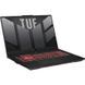Ноутбук ASUS TUF A17 FA707NUG (FA707NUG-HX156MXM-WIN), AMD Ryzen 7 7445HS / 17.3" / 144 Гц / RAM 32 ГБ DDR5 / SSD 512 ГБ / RTX 4050 / Windows 11 Pro / Сірий
