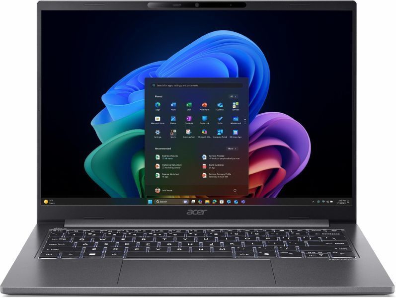 Ноутбук ACER TravelMate X4 14 AI TMX414-51-TCO (NX.BQCEP.002), 14" / IPS / 120Hz / Intel Core Ultra 5 226V / RAM 16GB, LPDDR5X, 8533MHz / SSD 512GB / Windows 11 Professional / Сірий