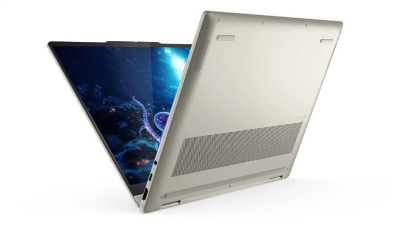 Ноутбук Lenovo Yoga 7 2-в-1 (83JR005XPB), AMD Ryzen AI 7 350 / 14'' / Touch / OLED / RAM 32 ГБ LPDDR5X / SSD 512 ГБ / AMD Radeon 860M / Windows 11 Home / Сріблястий