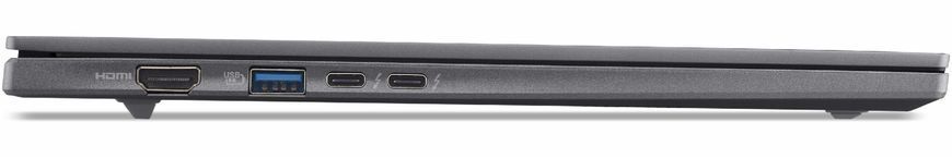 Ноутбук ACER TravelMate X4 14 AI TMX414-51-TCO (NX.BQCEP.002), 14" / IPS / 120Hz / Intel Core Ultra 5 226V / RAM 16GB, LPDDR5X, 8533MHz / SSD 512GB / Windows 11 Professional / Сірий