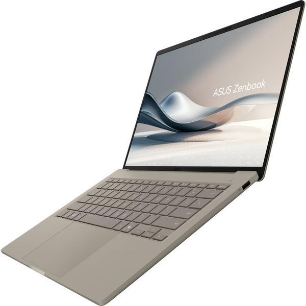 Ноутбук ASUS Zenbook A14 (UX3407NA-QD023W), Qualcomm Snapdragon X2 Elite X2E-88-100 / 14&Prime; / RAM 32 ГБ / SSD 1 ТБ / Qualcomm Adreno / Windows 11 / бежевий