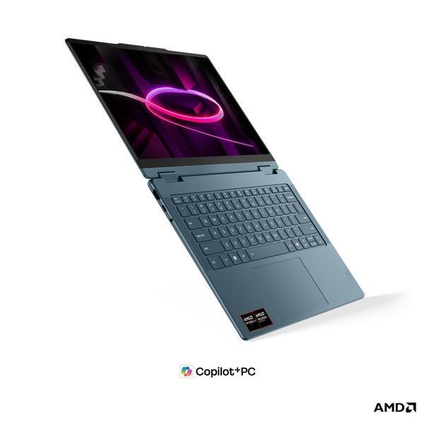 Ноутбук Lenovo Yoga 7 Gen 11 14AGP11 (199275325724), AMD Ryzen AI 5 435 / 14" / OLED / Touch / RAM 16 ГБ LPDDR5X / SSD 512 ГБ / AMD Radeon / Windows 11 Home / Бірюзовий