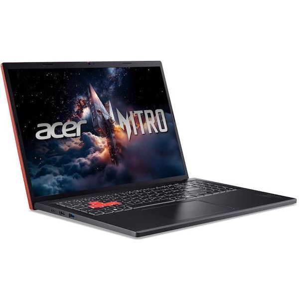 Ігровий ноутбук Acer Nitro Lite 16 NL16-71G-57M9 (NH.DAAEX.002), Intel Core i5-13420H / 16" / 165 Гц / IPS / RAM 16 ГБ DDR5 / SSD 512 ГБ / RTX 3050 / DOS / Чорний з жовтогарячим