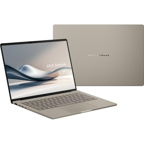 Ноутбук ASUS ZenBook A14 (UX3407NA-QD166W) 14" / 1920 x 1200px / OLED / 60Hz / Snapdragon X2 Elite X2E-88-100 / RAM 16 ГБ / SSD 512 ГБ / Windows 11 Home / Бежевий