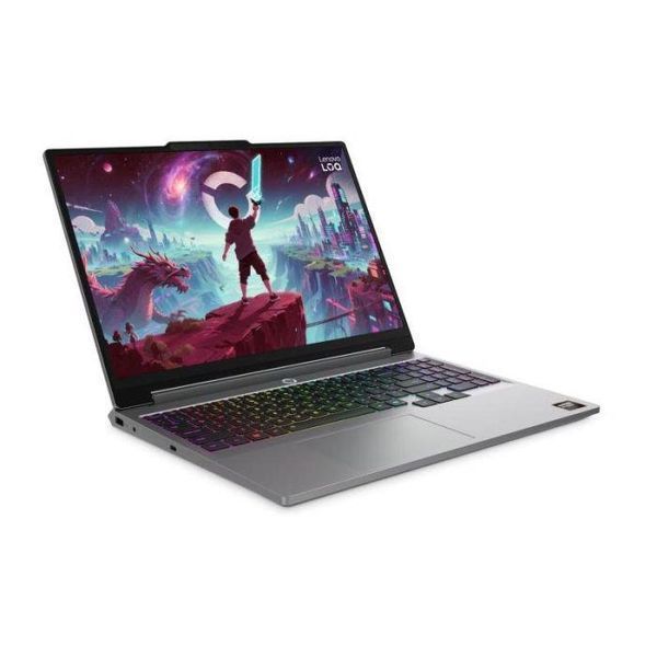 Ноутбук Lenovo LOQ 15AHP11 (83TN002KRM), AMD Ryzen 7 250 / 15.3''/ 165 Гц / RAM 16 ГБ DDR5 / SSD 512 ГБ / RTX 5060 / Без ОС / Сірий