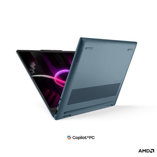 Ноутбук Lenovo Yoga 7 2-в-1 14AGP11 (83TD0085RM), AMD Ryzen AI 7 445 / 14" / OLED / Touch / RAM 24 ГБ LPDDR5X / SSD 1 ТБ / AMD Radeon 840M / Без ОС / Бірюзовий