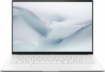 Ноутбук ASUS Zenbook S14 (UX5406AA-SU053W) 14" / 2880 x 1800px / OLED / Touch / 120Hz / Ultra 9-386H / RAM 32 ГБ / SSD 1 ТБ / Windows 11 Home / Білий