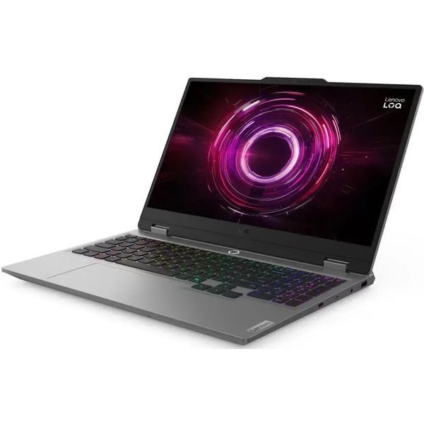 Ноутбук Lenovo LOQ 15AHP10 (83JGS6KWOPB), AMD Ryzen 5 220 / 15.6" / 144 Гц / RAM 16 ГБ DDR5 / SSD 512 ГБ + 512 ГБ / AMD Radeon 740M + RTX 5050 / Windows 11 Home / Сірий