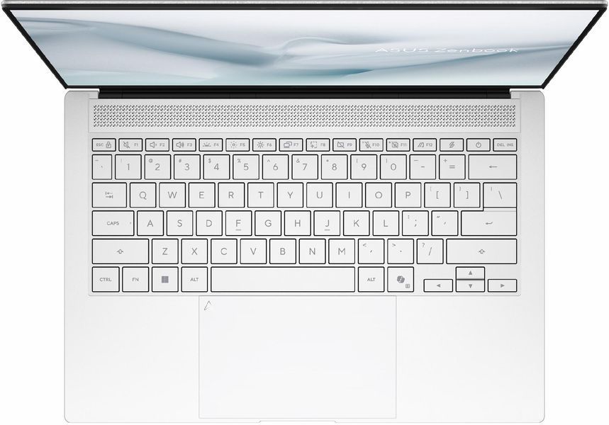 Ноутбук ASUS Zenbook S14 (UX5406AA-SU053W) 14" / 2880 x 1800px / OLED / Touch / 120Hz / Ultra 9-386H / RAM 32 ГБ / SSD 1 ТБ / Windows 11 Home / Білий