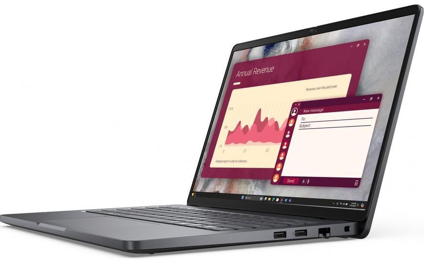 Ноутбук Dell Pro 14 PC14250 (BTO010_PC14250_EMEA_UBU), Intel Core 5 120U / 14&Prime; / RAM 16 ГБ / SSD 512 ГБ / Intel Graphics / Linux / Magnetite