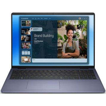 Ноутбук Dell DC16251 2K (DC16251_RPLU-R_004_UBU), Intel Core 5-120U / 16&Prime; / RAM 16 ГБ DDR5 / SSD 512 ГБ / Intel Graphics / Ubuntu Linux / Синій