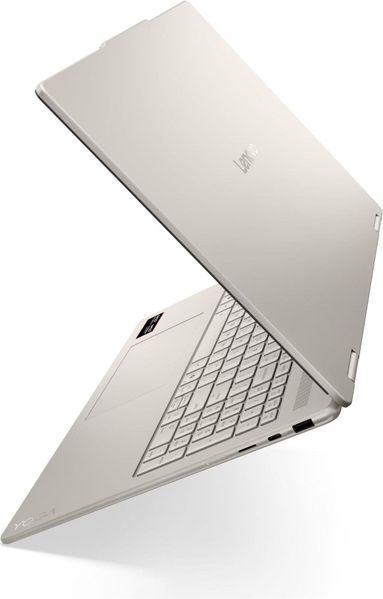 Ноутбук 2-в-1 Lenovo Yoga 7 (83JU001BPB), AMD Ryzen AI 7 350 / 16" / 120 Гц / OLED / Touch / RAM 32 ГБ LPDDR5X / SSD 1 ТБ / AMD Radeon 860M / Windows 11 Home / Бежевий