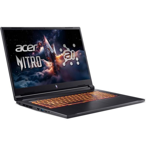 Ноутбук Acer Nitro V 17 AI ANV17-61-R7MX (NH.QZGEP.00E), Ryzen AI 7 350 / 17,3&Prime; / RAM 16 ГБ / SSD 1 ТБ / GeForce RTX 5070 / Windows 11 Professional / Сірий