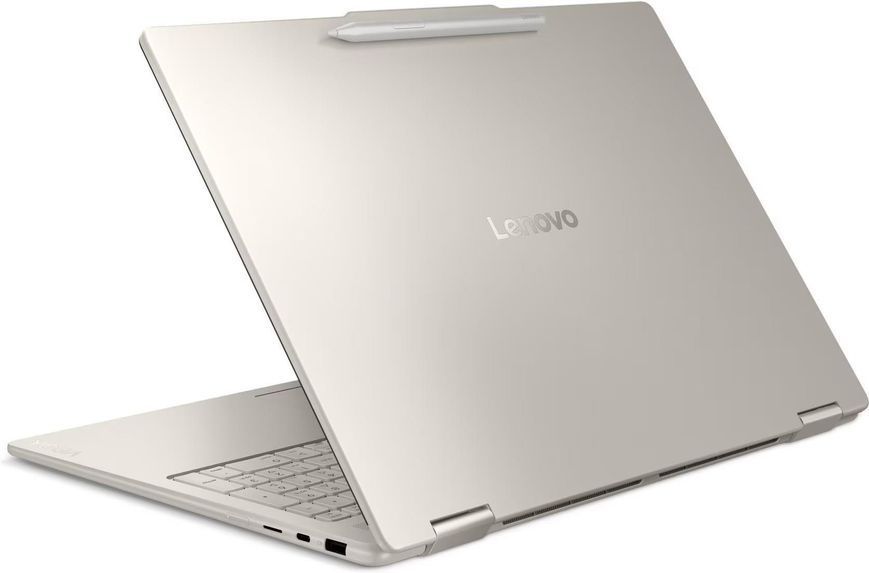 Ноутбук 2-в-1 Lenovo Yoga 7 (83JU001BPB), AMD Ryzen AI 7 350 / 16" / 120 Гц / OLED / Touch / RAM 32 ГБ LPDDR5X / SSD 1 ТБ / AMD Radeon 860M / Windows 11 Home / Бежевий