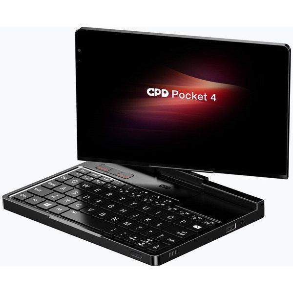 Ноутбук GPD Pocket 4 (GPD-Pocket-4), Ryzen 7 8840U / 8" / 144 Гц / RAM 16 ГБ LPDDR5X / SSD 1TB / Radeon 780M / Windows 11 Home / Чорний