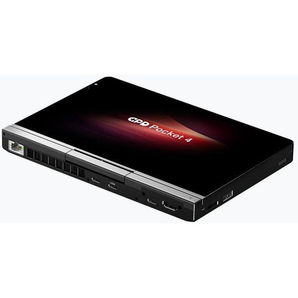 Ноутбук GPD Pocket 4 (GPD-Pocket-4), Ryzen 7 8840U / 8" / 144 Гц / RAM 16 ГБ LPDDR5X / SSD 1TB / Radeon 780M / Windows 11 Home / Чорний