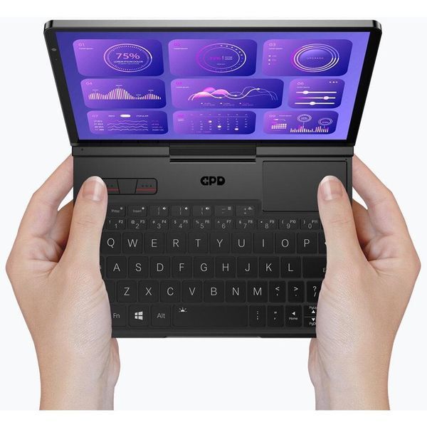 Ноутбук GPD Pocket 4 (GPD-Pocket-4), Ryzen 7 8840U / 8" / 144 Гц / RAM 16 ГБ LPDDR5X / SSD 1TB / Radeon 780M / Windows 11 Home / Чорний