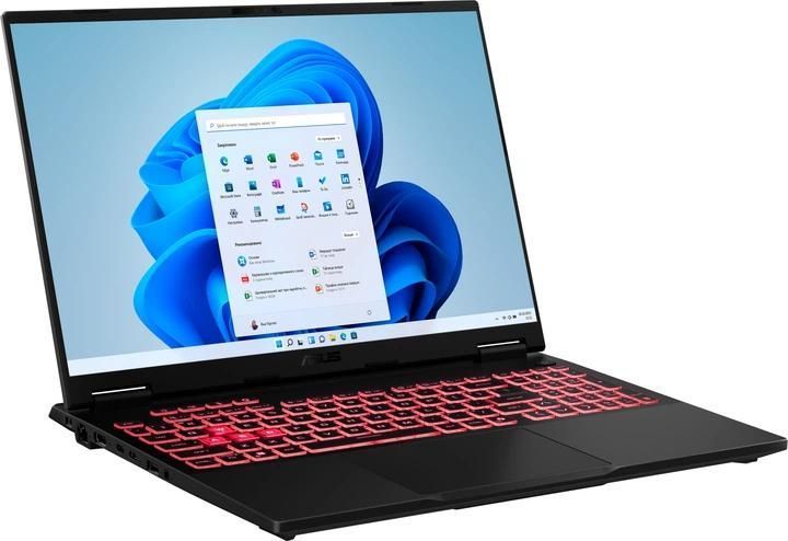 Ноутбук ASUS TUF Gaming A16 (FA608PM-TS136), AMD Ryzen 9 8940HX / 16" / 165 Гц / RAM 16 ГБ DDR5 / SSD 512 ГБ / RTX 5070 / Без ОС / Сірий