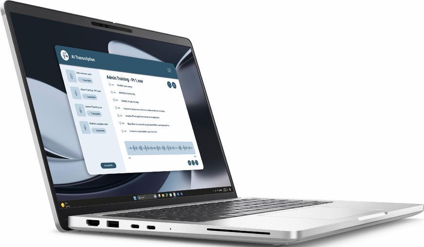 Ноутбук Dell Pro 14 Plus (BTO504), AMD Ryzen 5 Pro 230 / 14" / RAM 16 ГБ LPDDR5X / SSD 512 ГБ / AMD Radeon 760M / Windows 11 Pro / Сірий