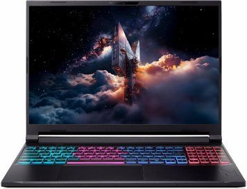 Ноутбук Acer Nitro V 16S (NH.QXCEP.00P), Intel Core 7 240H / 16&Prime; / 180 Гц / RAM 32 ГБ DDR5 / SSD 1 ТБ / Intel Graphics + RTX 5060 / Windows 11 Pro / Чорний