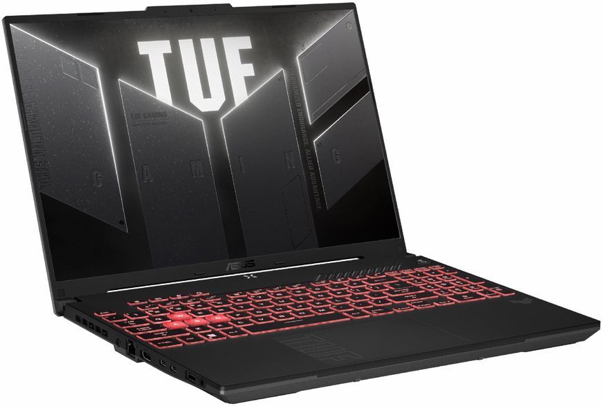 Ноутбук ASUS TUF Gaming A16 (FA607NUQ-RL009W), 16" / IPS / 144Hz / AMD Ryzen 7 170 / RAM 16GB / SSD 512GB / GeForce RTX4050 DLSS 3 / Windows 11 Home / Чорний