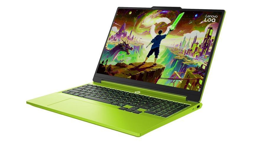 Ноутбук Lenovo LOQ Gen 11 15AHP11 (83TN007BPB), AMD Ryzen 7 250 / 15.3" / 165 Гц / RAM 16 ГБ DDR5 / SSD 512 ГБ / RTX 5070 / Windows 11 Home / Зелений