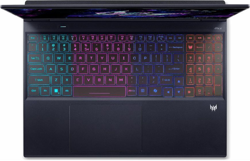 Ноутбук PREDATOR Helios Neo 16S AI PHN16S-I51-96G6 (NH.U3UEP.002) 16" / 2560 x 1600px / OLED / 165Hz / Ultra 9-386H / RAM 32 ГБ / SSD 1 ТБ / GeForce RTX 5060 / Windows 11 Home / Чорний