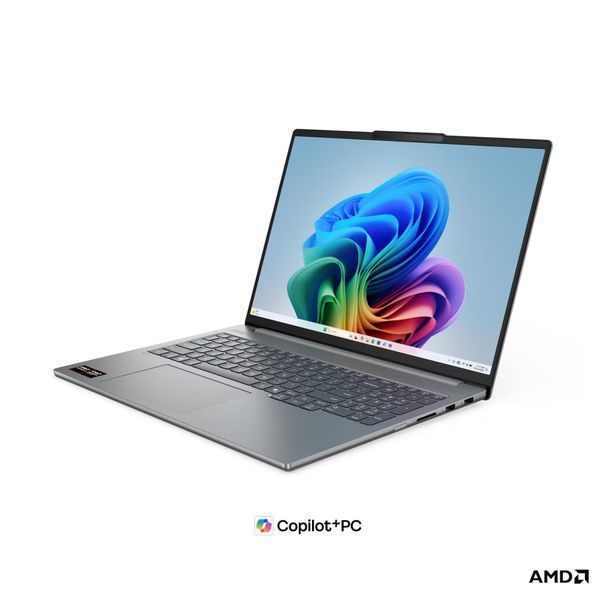Ноутбук Lenovo IdeaPad Pro 5 16AGP11 (83SJ000VRM), AMD Ryzen AI 9 465 / 16&Prime; / OLED / 120 Гц / RAM 32 ГБ LPDDR5x / SSD 1 ТБ / AMD Radeon 880M / Без ОС / Сірий