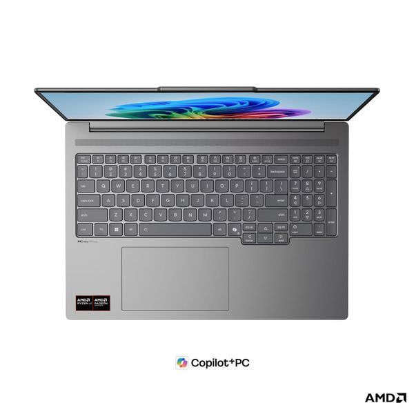 Ноутбук Lenovo IdeaPad Pro 5 16AGP11 (83SJ000VRM), AMD Ryzen AI 9 465 / 16&Prime; / OLED / 120 Гц / RAM 32 ГБ LPDDR5x / SSD 1 ТБ / AMD Radeon 880M / Без ОС / Сірий