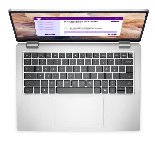 Ноутбук Dell Pro 14 Plus (PB14250_FU7266V16GB1TBW3Y_400N), Intel Core Ultra 7 266V / 14'' / RAM 16 ГБ LPDDR5X / SSD 1 ТБ / Intel Arc Graphics 140V / Windows 11 Pro / Сріблястий