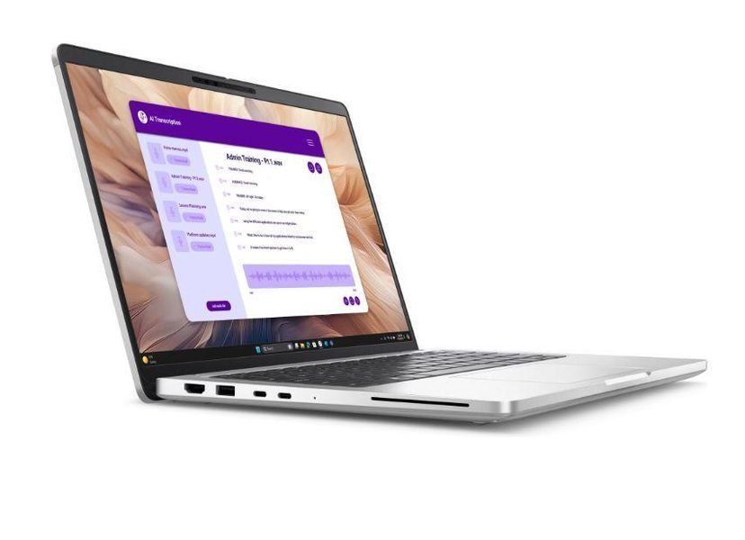 Ноутбук Dell Pro 14 Plus (PB14250_FU7266V16GB1TBW3Y_400N), Intel Core Ultra 7 266V / 14'' / RAM 16 ГБ LPDDR5X / SSD 1 ТБ / Intel Arc Graphics 140V / Windows 11 Pro / Сріблястий