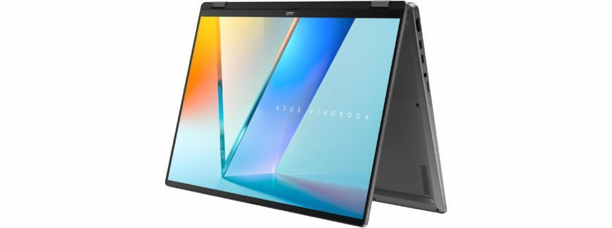 Ноутбук ASUS Vivobook 16 Flip TP3607SA (90NB1511-M000K0), Intel Core Ultra 5 226V / 16&Prime; Touch / RAM 16 ГБ / SSD 512 ГБ / Windows 11 Home / Сірий