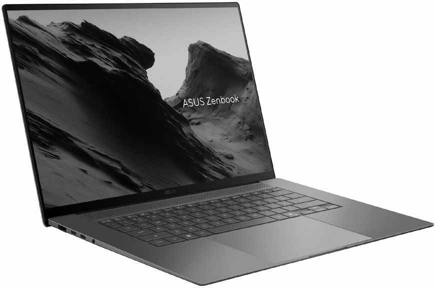 Ноутбук ASUS Zenbook S16 (90NB17H6-M00XA0), AMD Ryzen Al 9 465 / 16" / OLED / Touch / 120 Гц / RAM 16 ГБ LPDDR5X / SSD 1 ТБ / AMD Radeon 880M / Windows 11 Pro / Сірий